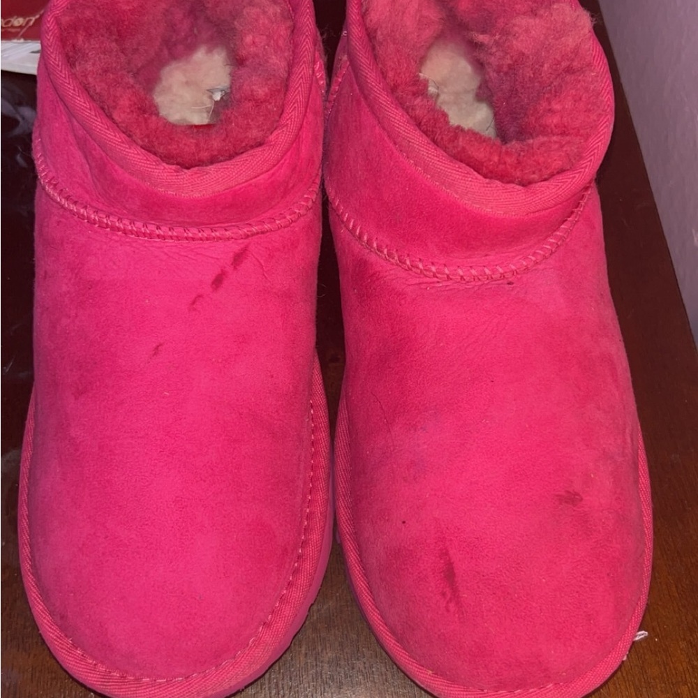 UGG Kids Pink Slippers